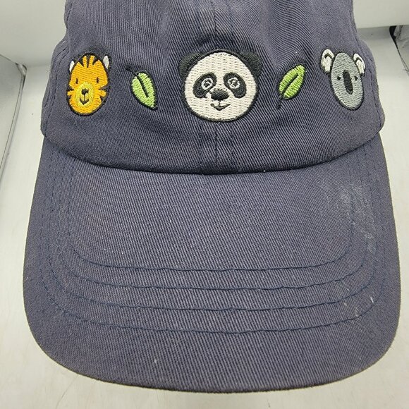 San Diego Zoo Safari Park Dark Blue Animal Hat Cap Casual Comfort Adjustable - Picture 5 of 9